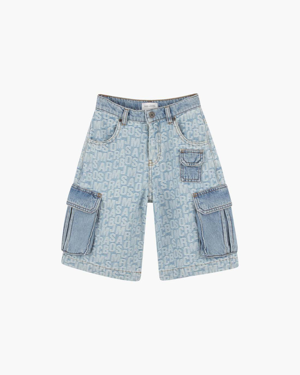 The Jumbled Logo Bermuda Short Blue | Marc Jacobs on sale