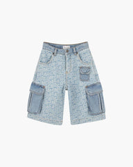 The Jumbled Logo Bermuda Short Blue | Marc Jacobs on sale